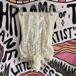 Vintage 1950s Ivory Corset